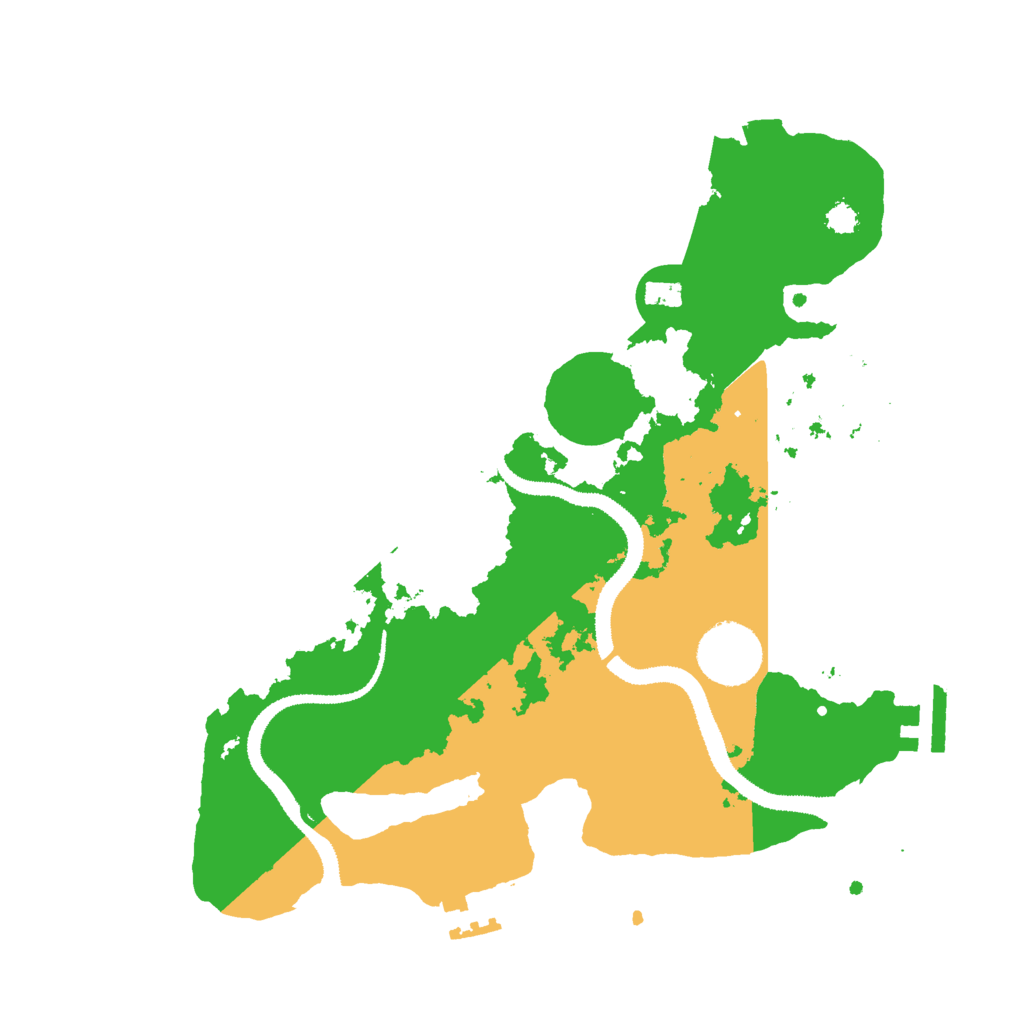 Biome Rust Map: Procedural Map, Size: 3000, Seed: 474747