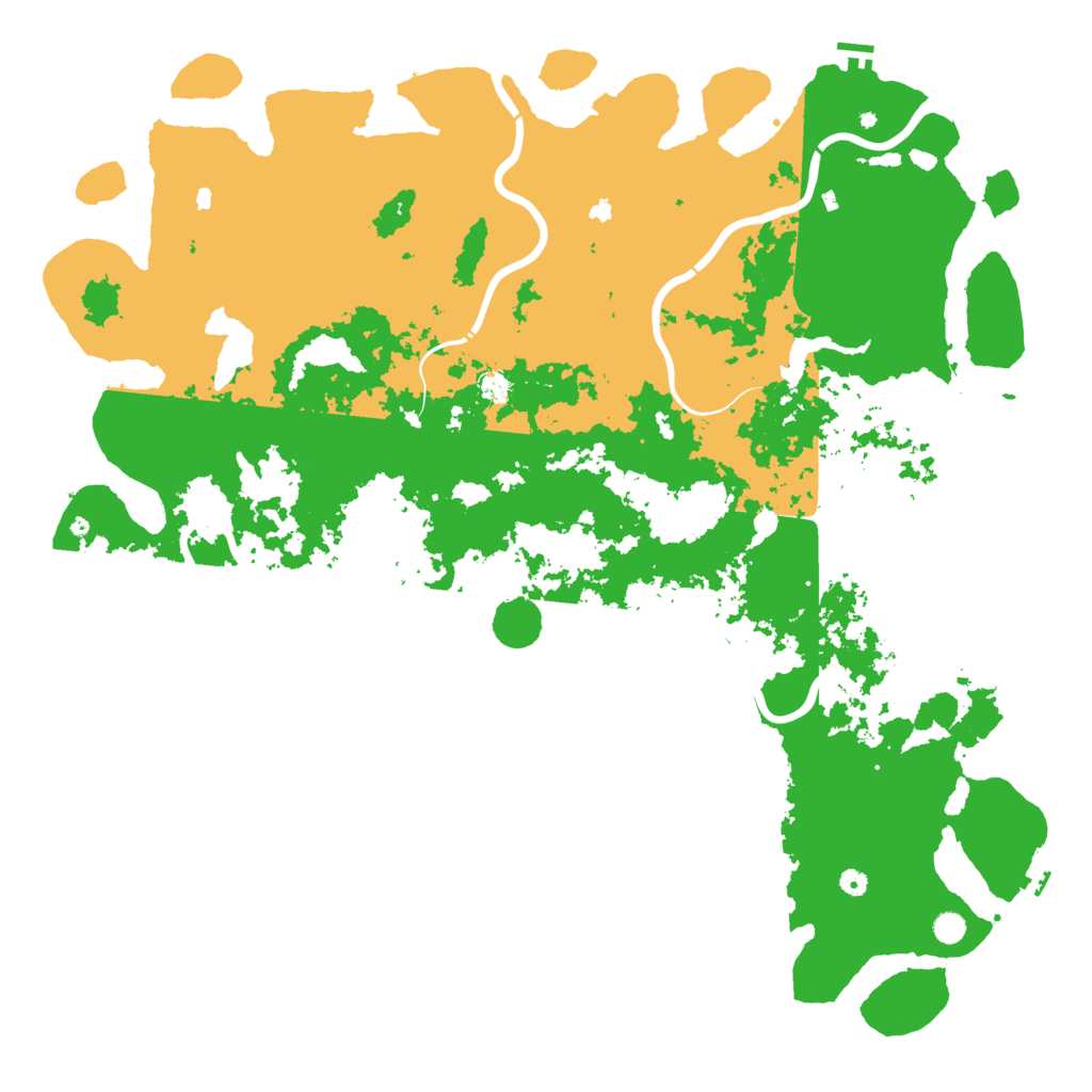 Biome Rust Map: Procedural Map, Size: 6000, Seed: 96881540