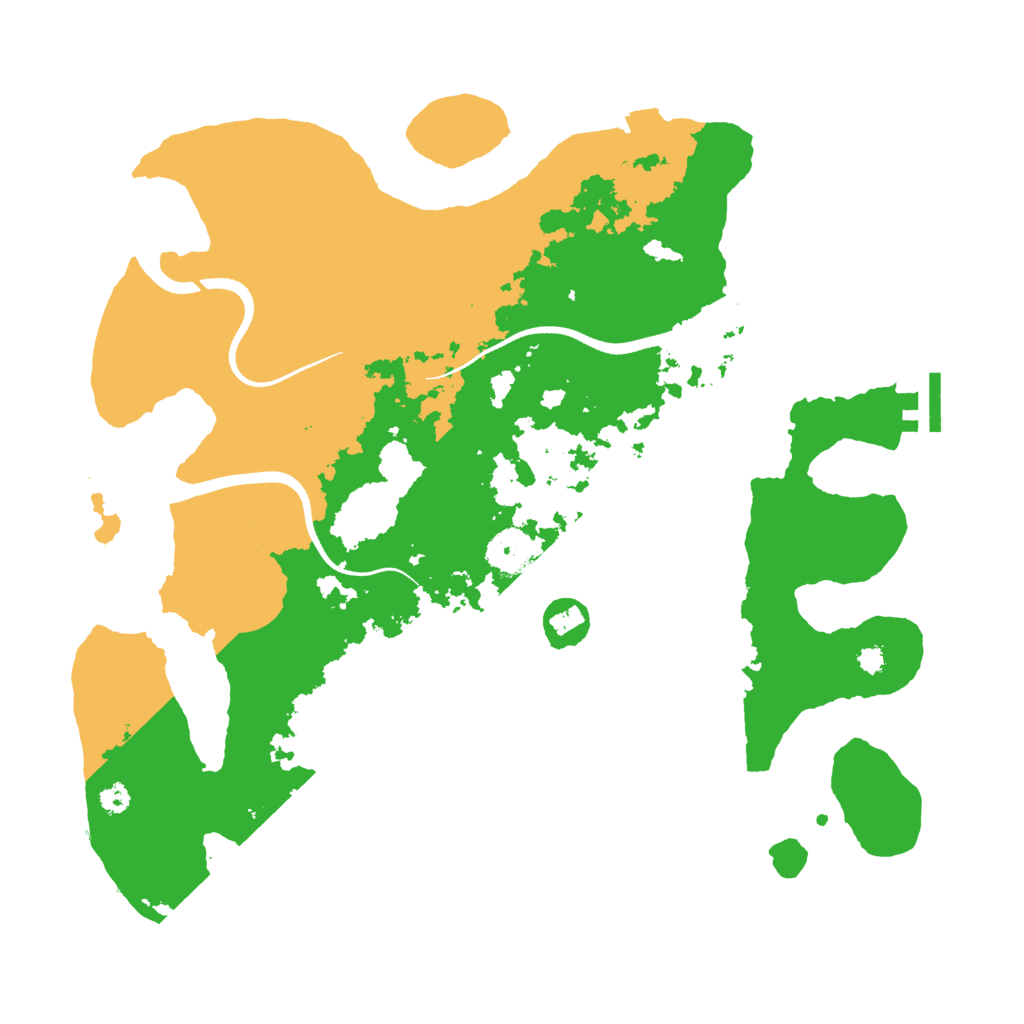 Biome Rust Map: Procedural Map, Size: 3500, Seed: 1995866137