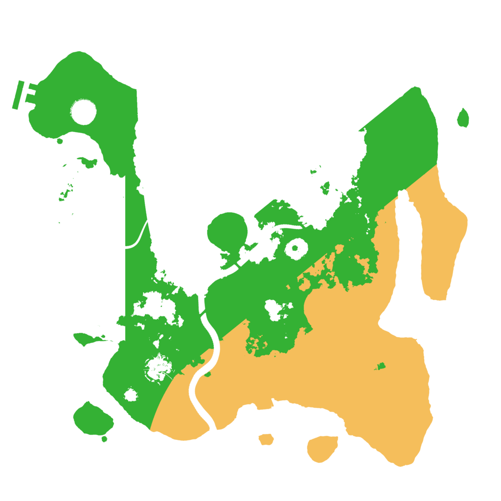 Biome Rust Map: Procedural Map, Size: 3500, Seed: 287851303