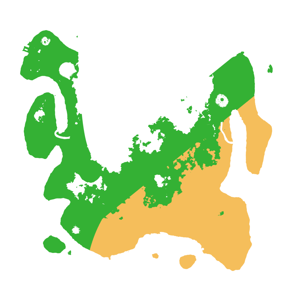 Biome Rust Map: Procedural Map, Size: 3500, Seed: 287851303
