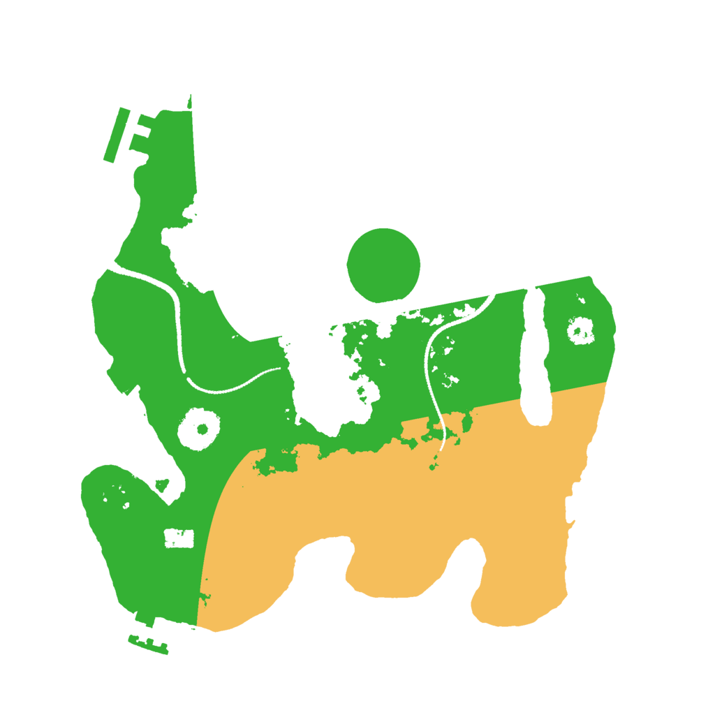 Biome Rust Map: Procedural Map, Size: 2600, Seed: 118304116