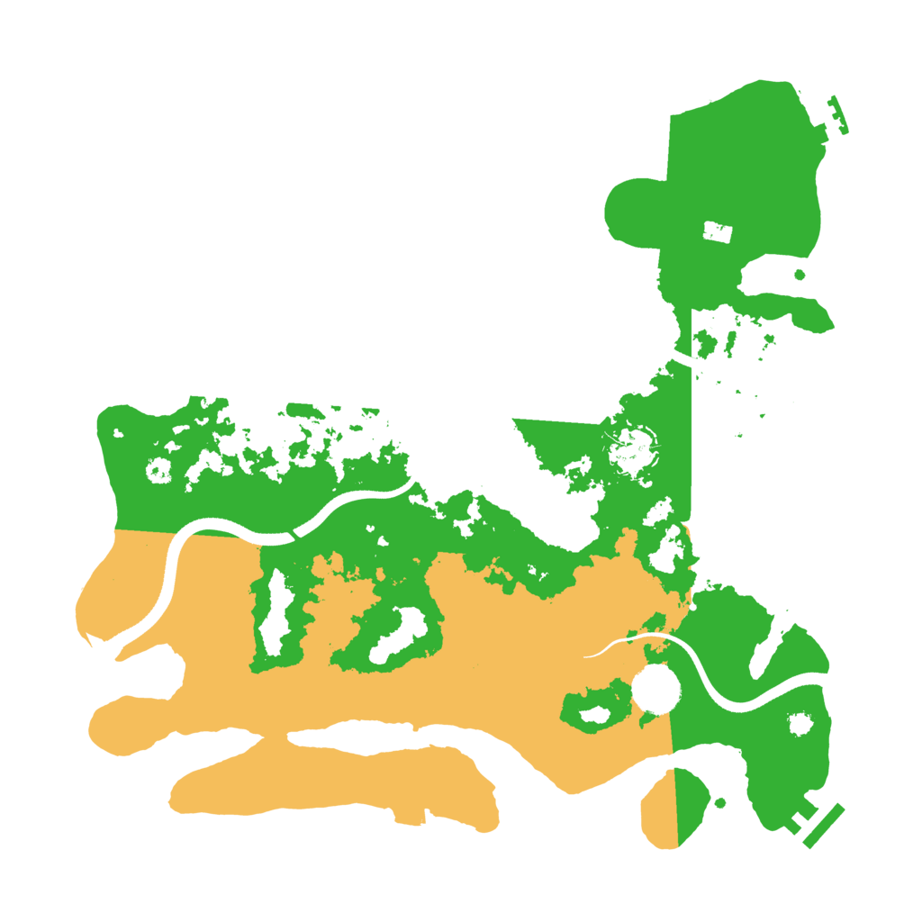 Biome Rust Map: Procedural Map, Size: 3500, Seed: 143022758