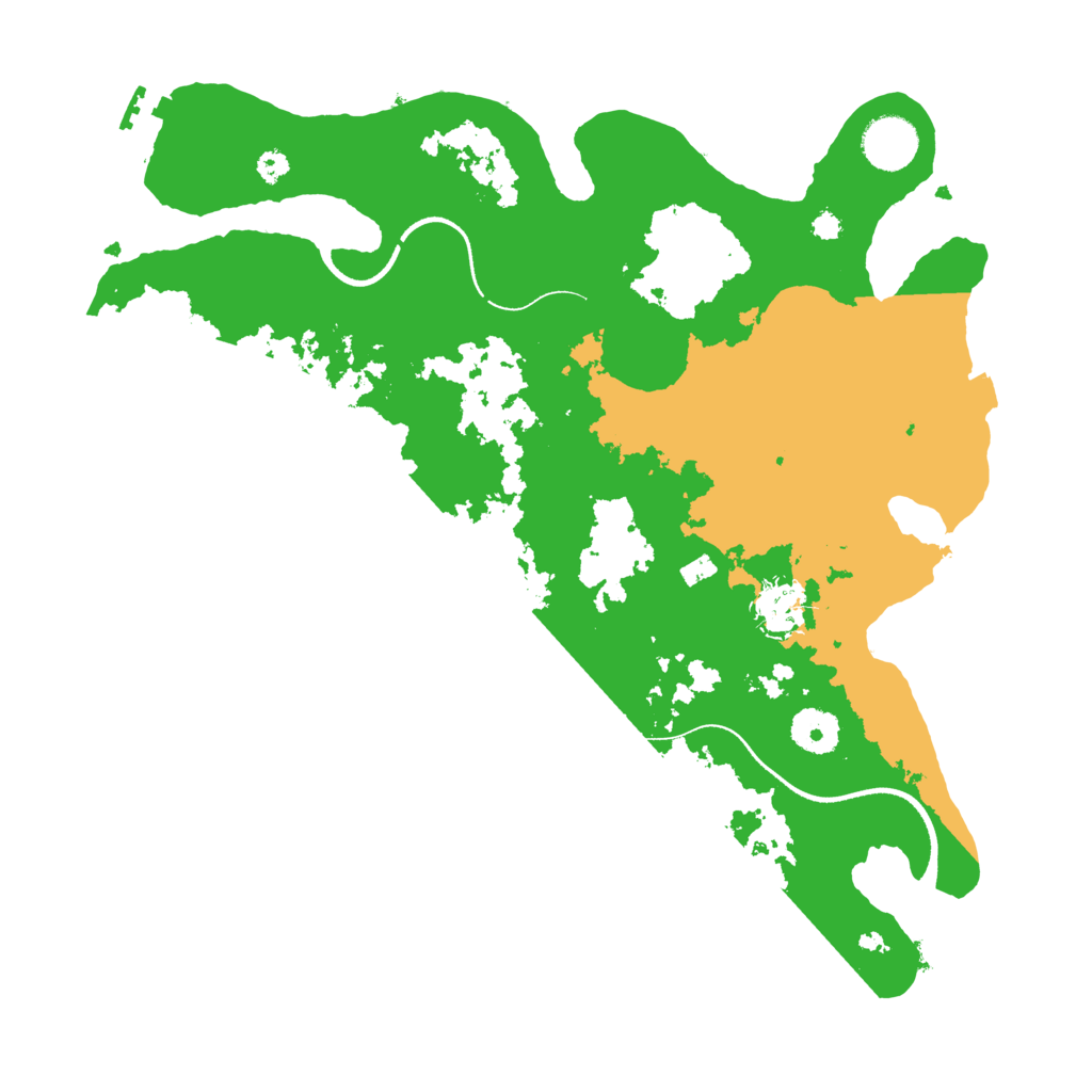 Biome Rust Map: Procedural Map, Size: 3500, Seed: 17469