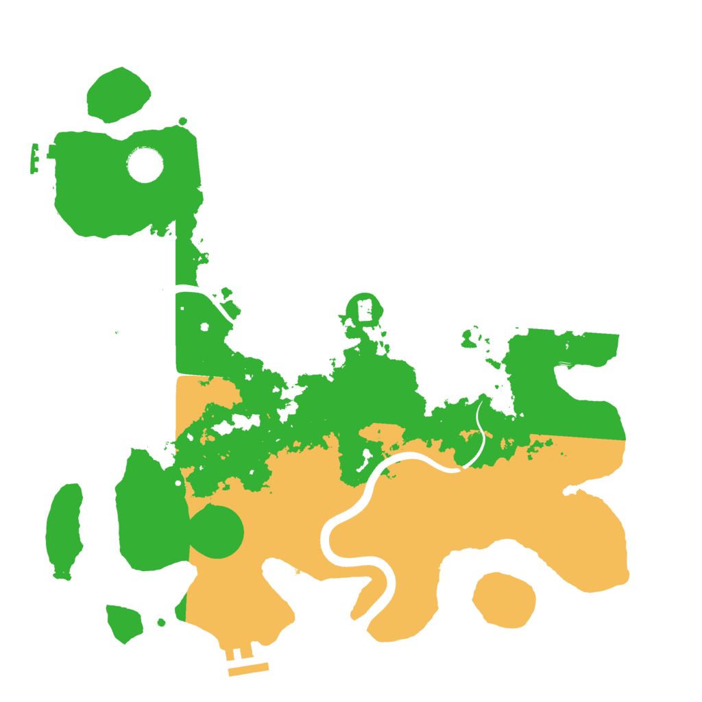 Biome Rust Map: Procedural Map, Size: 3500, Seed: 3492246