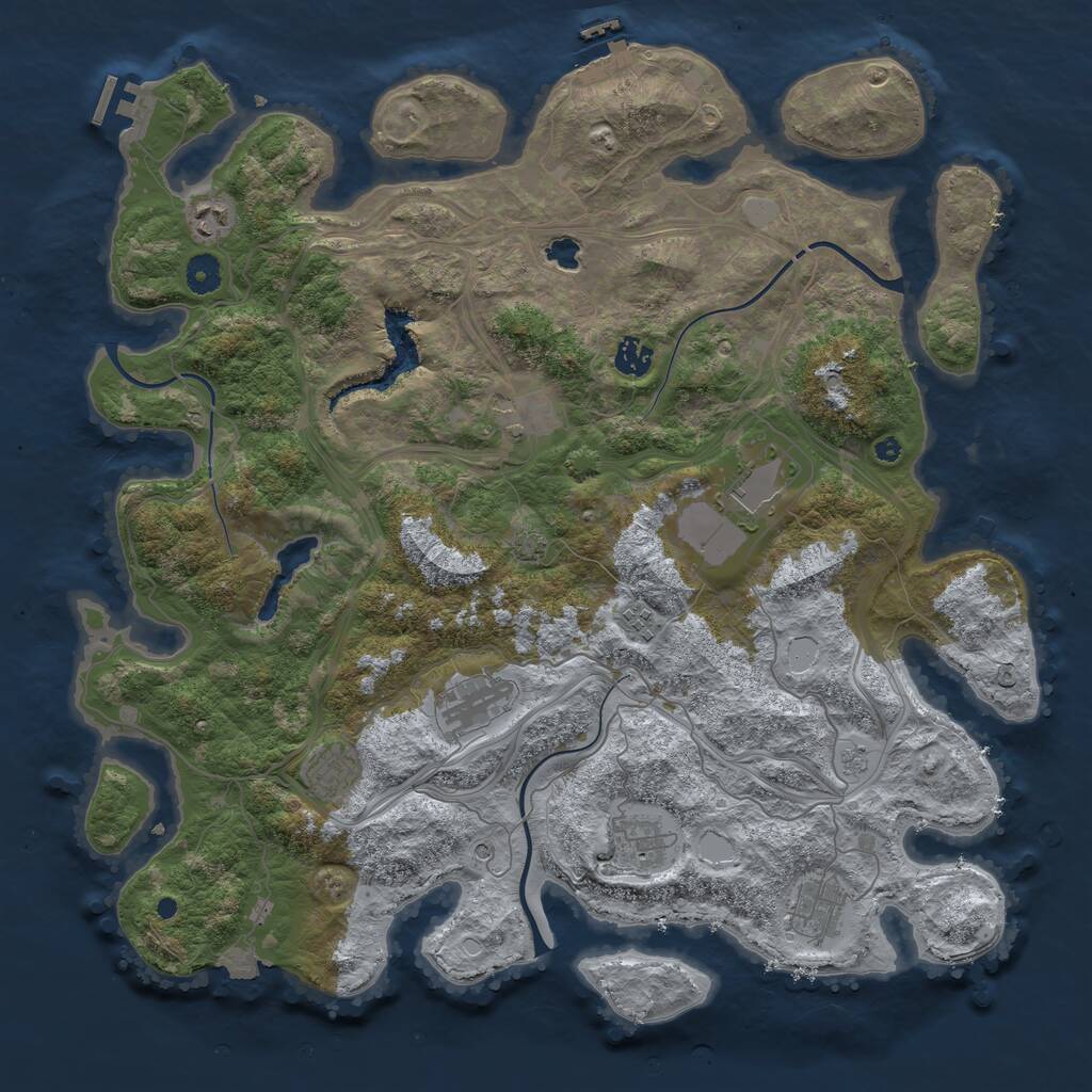 Rust Map: Procedural Map, Size: 4300, Seed: 1338, 15 Monuments