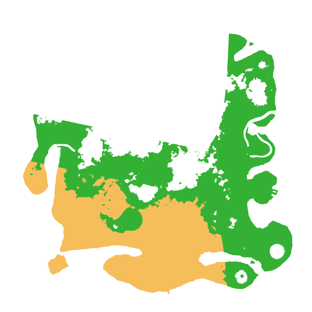 Biome Rust Map: Procedural Map, Size: 3700, Seed: 48631995