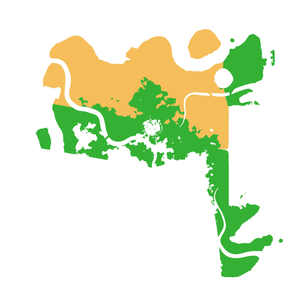 Biome Rust Map: Procedural Map, Size: 3000, Seed: 387379985