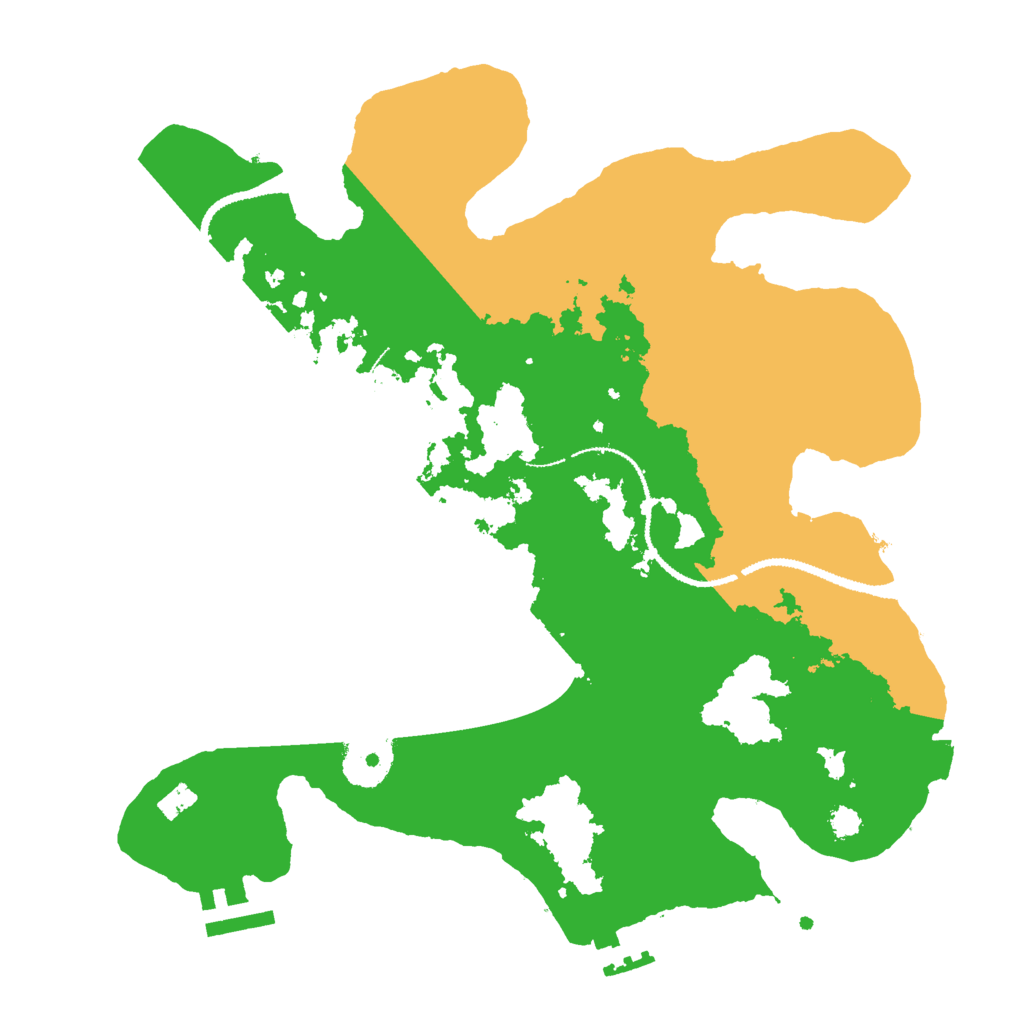 Biome Rust Map: Procedural Map, Size: 3000, Seed: 23470