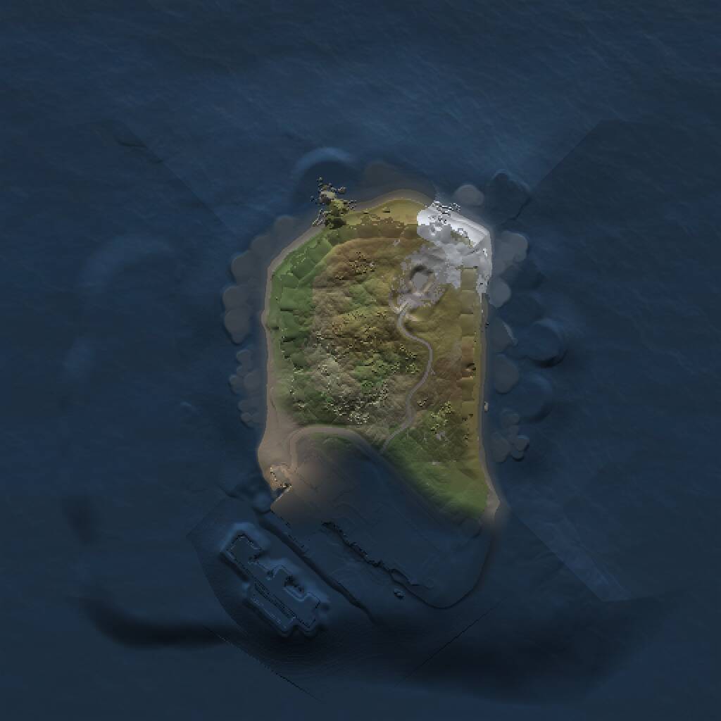 Rust Map: Procedural Map, Size: 1000, Seed: 217, 2 Monuments