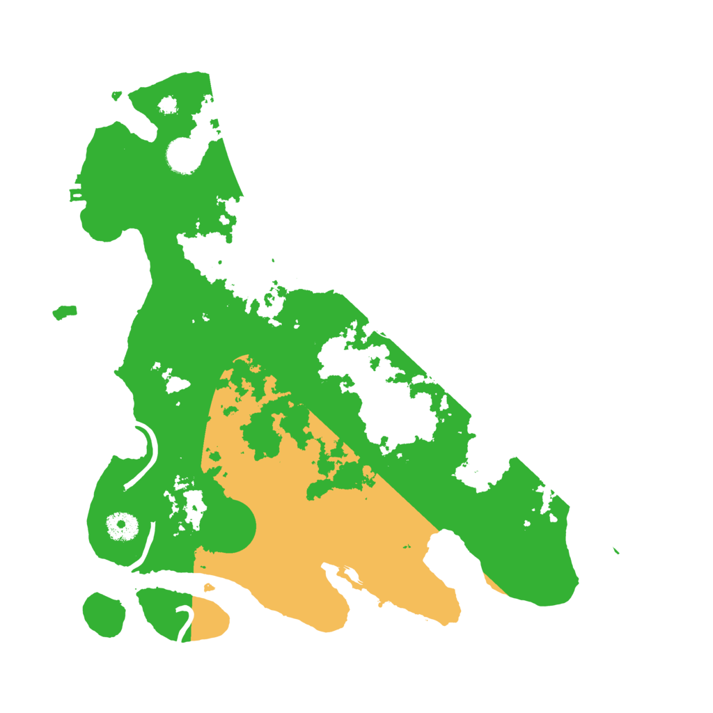 Biome Rust Map: Procedural Map, Size: 3500, Seed: 42136102