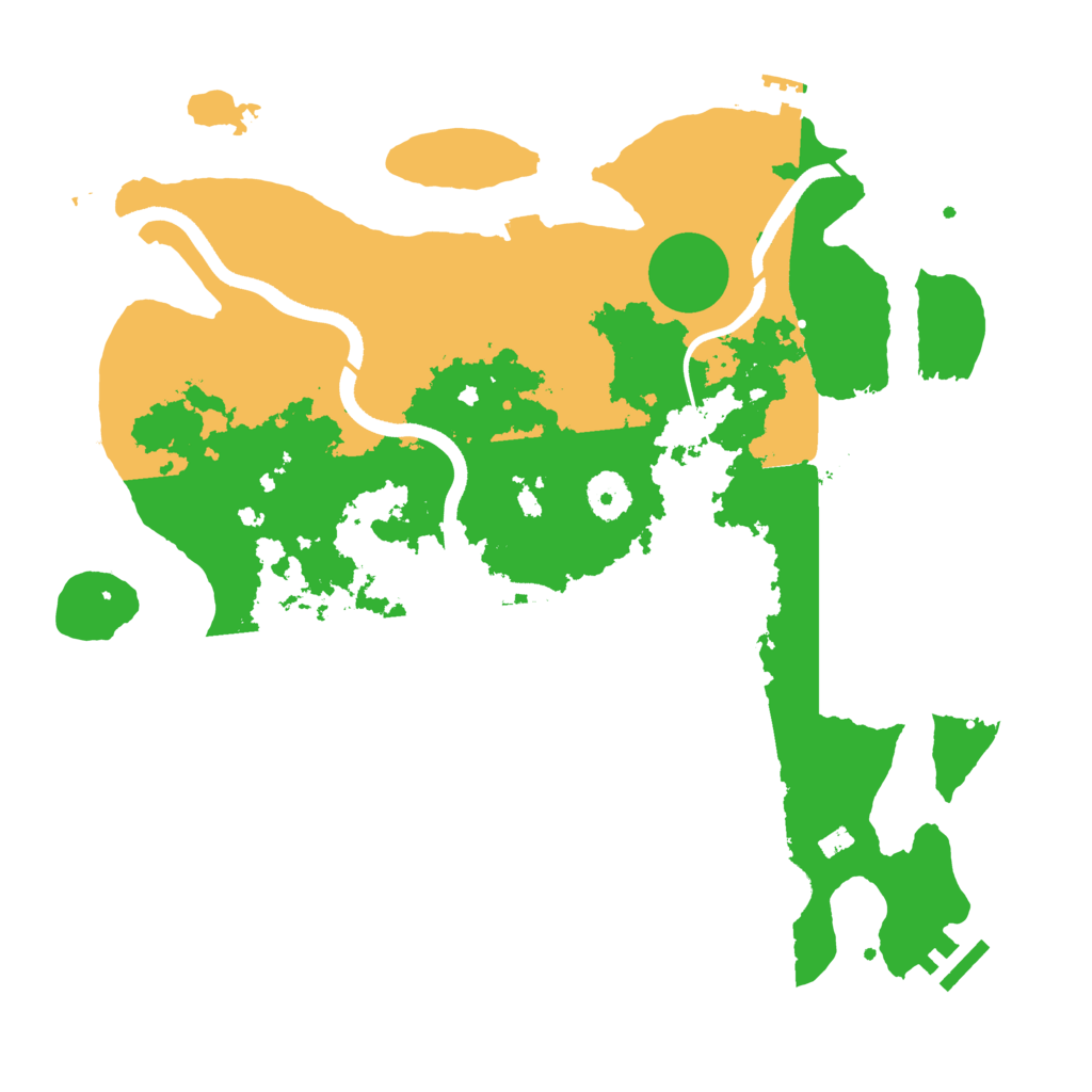 Biome Rust Map: Procedural Map, Size: 3600, Seed: 59534458