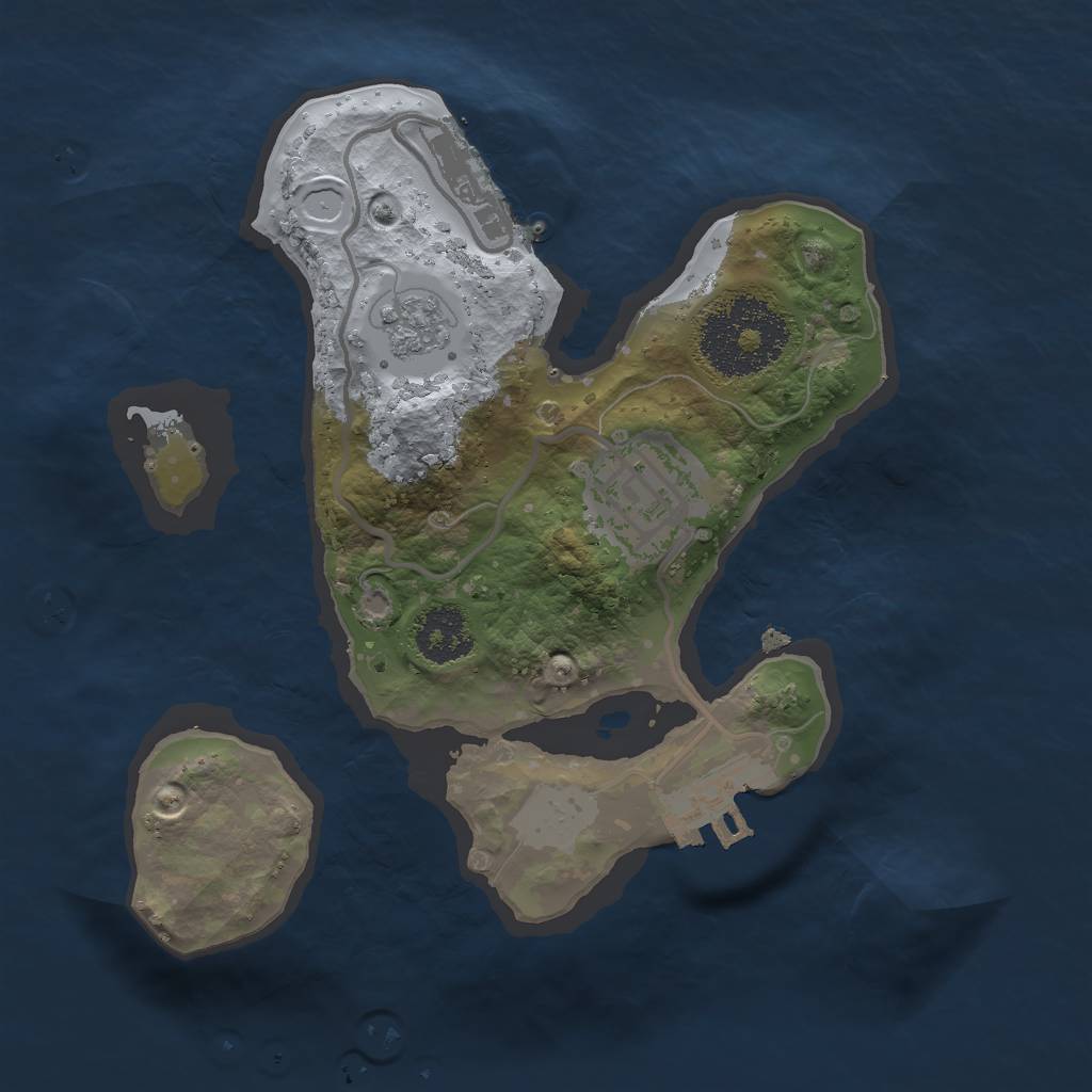 Rust Map: Procedural Map, Size: 2000, Seed: 867837152, 7 Monuments