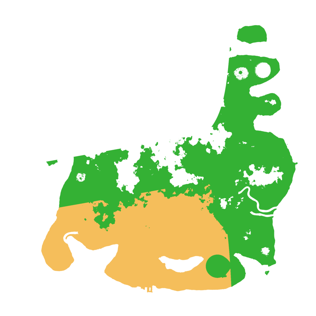 Biome Rust Map: Procedural Map, Size: 3600, Seed: 2551065