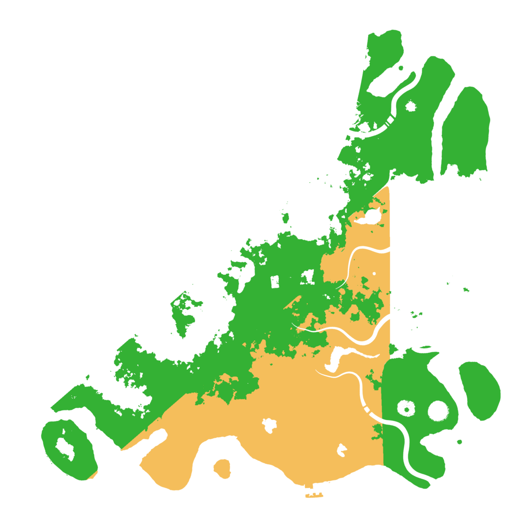 Biome Rust Map: Procedural Map, Size: 4500, Seed: 42328589