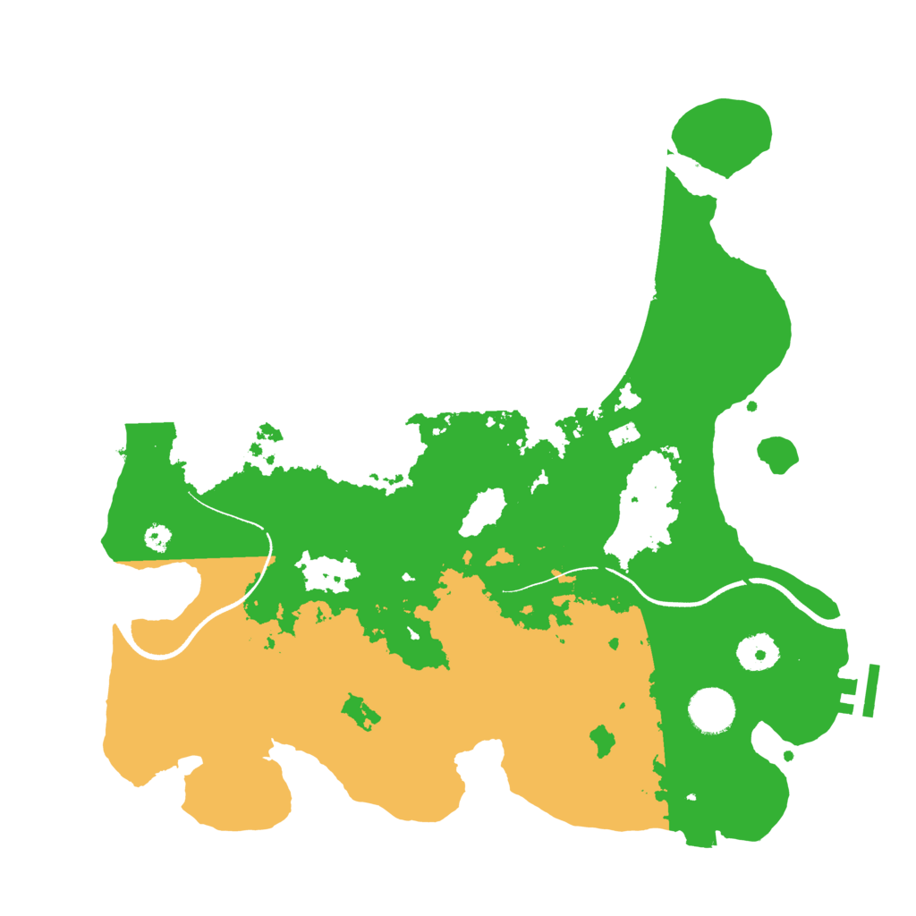 Biome Rust Map: Procedural Map, Size: 3500, Seed: 2061039612