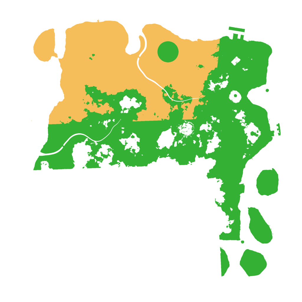 Biome Rust Map: Procedural Map, Size: 3800, Seed: 715457342