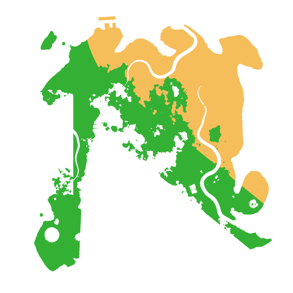 Biome Rust Map: Procedural Map, Size: 3500, Seed: 227456
