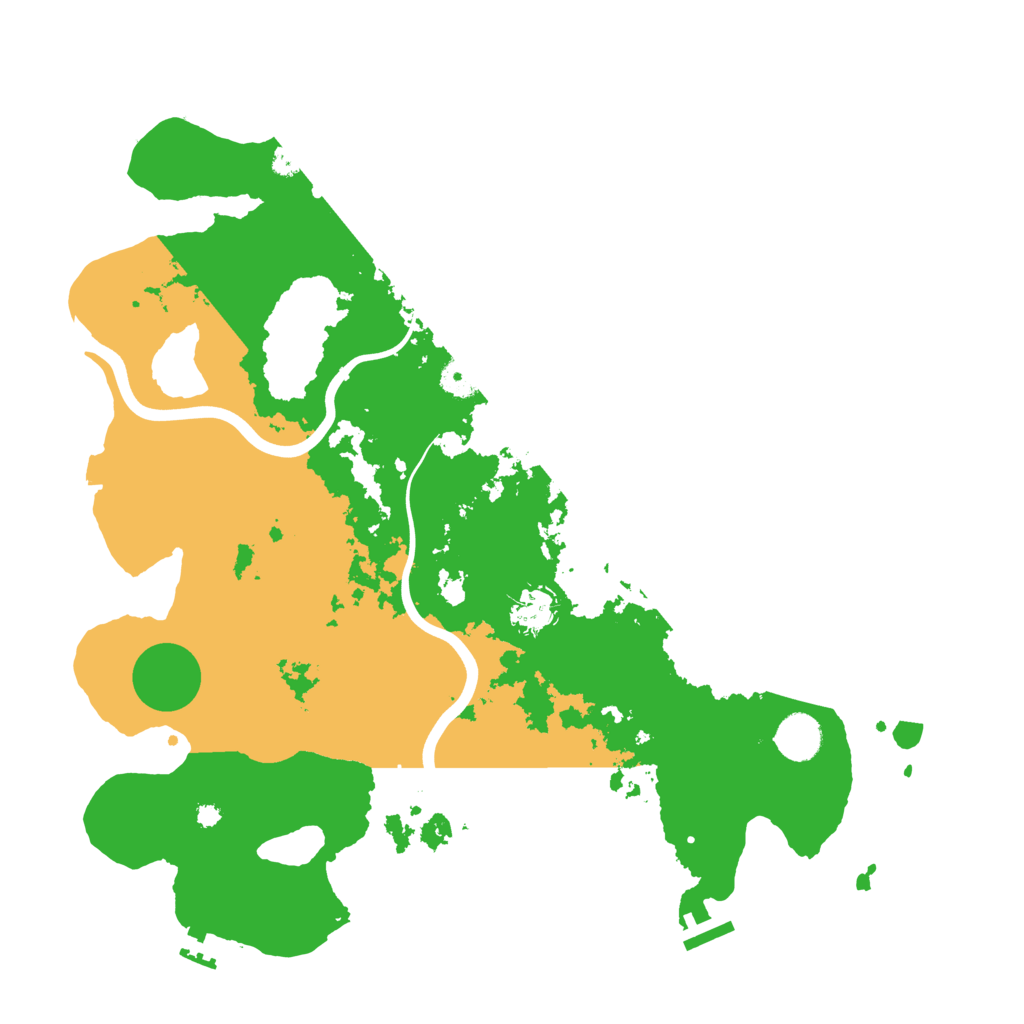 Biome Rust Map: Procedural Map, Size: 3950, Seed: 14286173