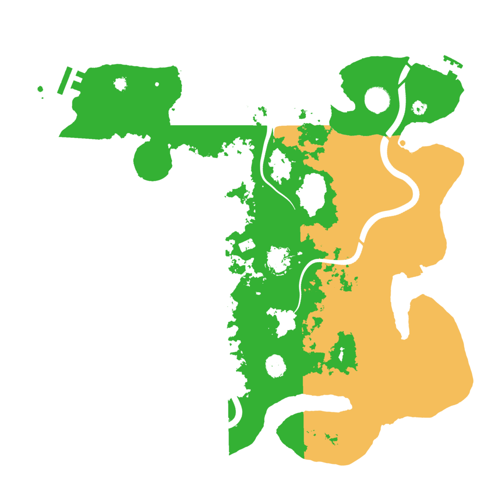 Biome Rust Map: Procedural Map, Size: 3550, Seed: 35292303