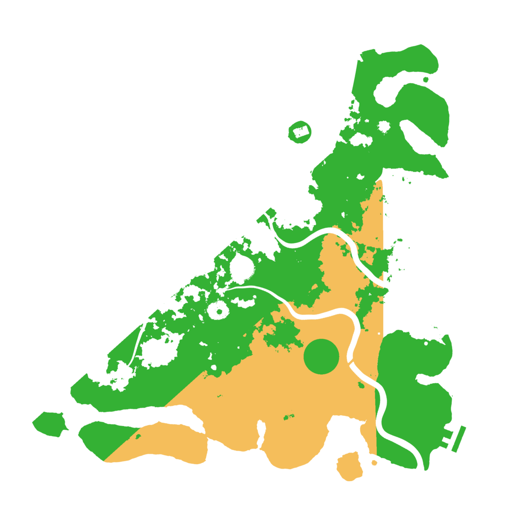 Biome Rust Map: Procedural Map, Size: 3800, Seed: 49150383
