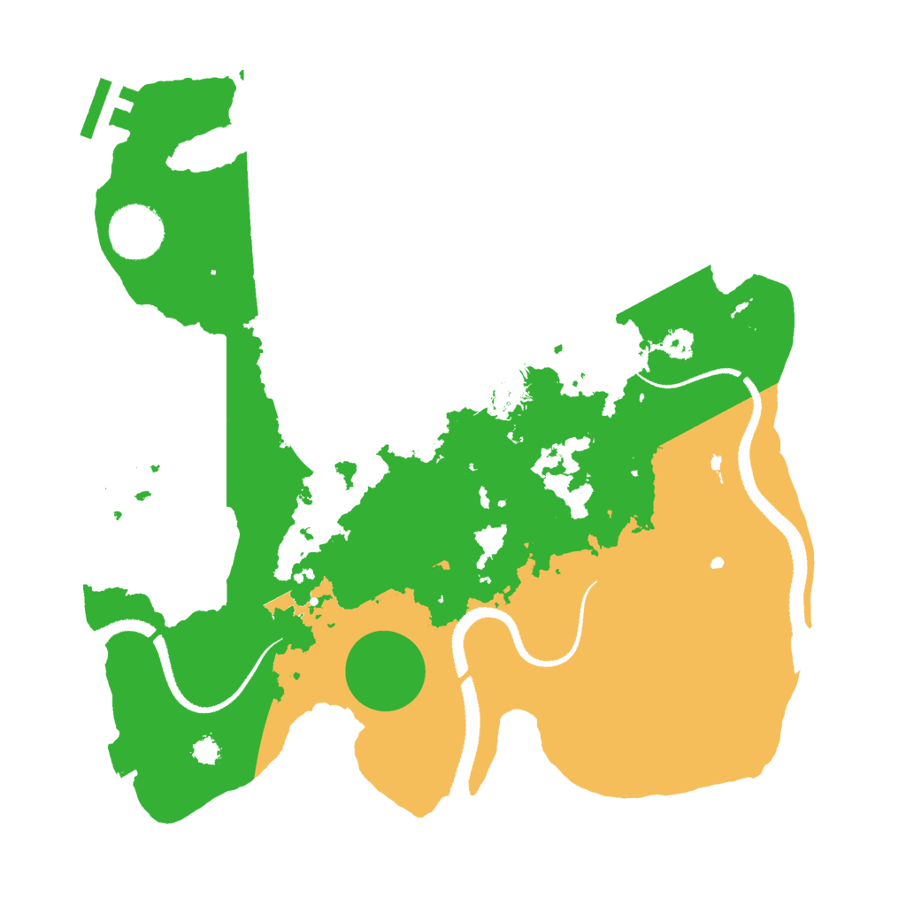 Biome Rust Map: Procedural Map, Size: 3000, Seed: 159882916