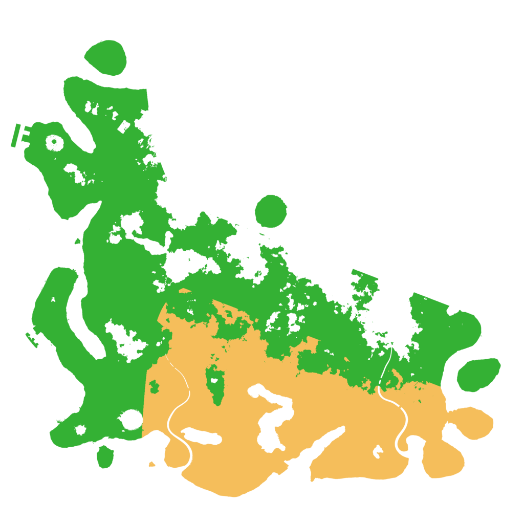 Biome Rust Map: Procedural Map, Size: 4500, Seed: 32204718