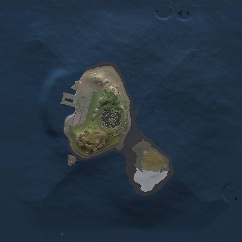 Rust Map: Procedural Map, Size: 1200, Seed: 50, 4 Monuments