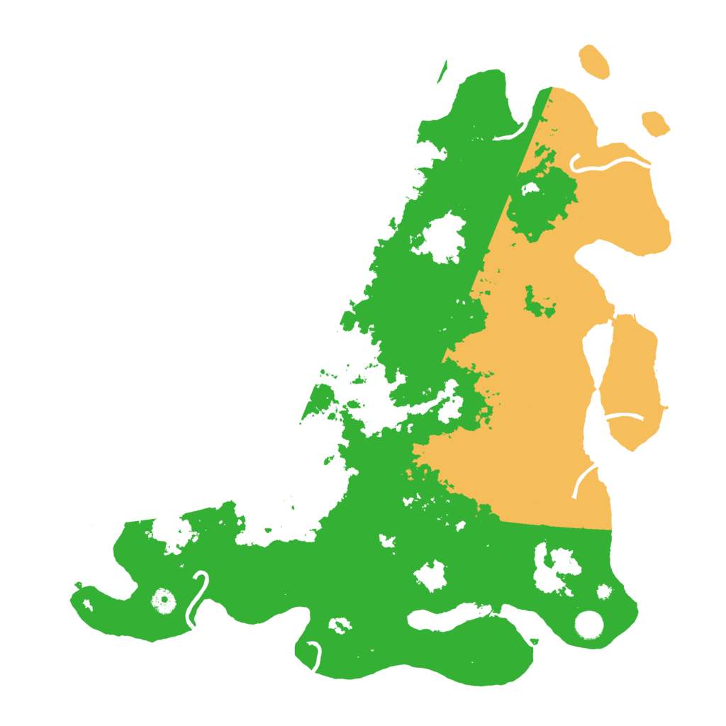 Biome Rust Map: Procedural Map, Size: 4500, Seed: 57561