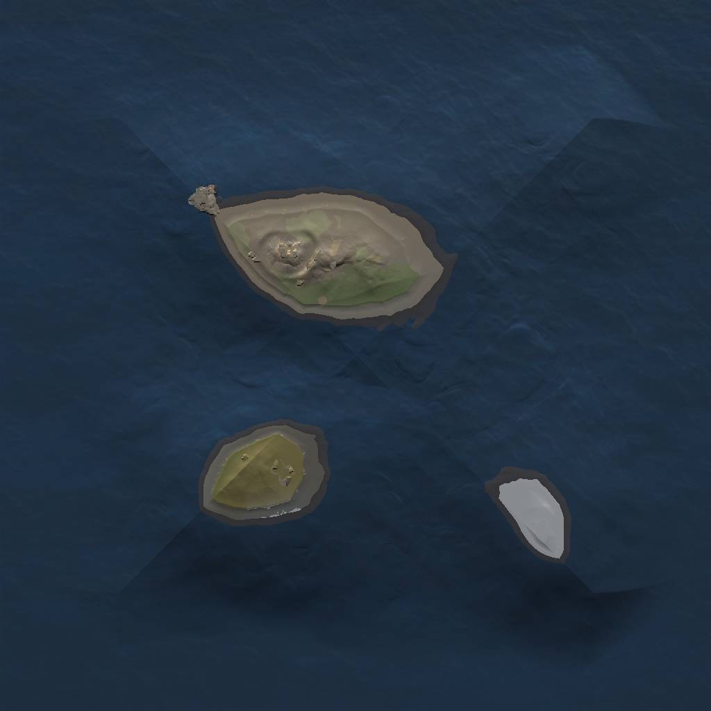 Rust Map: Procedural Map, Size: 1200, Seed: 726225, 3 Monuments