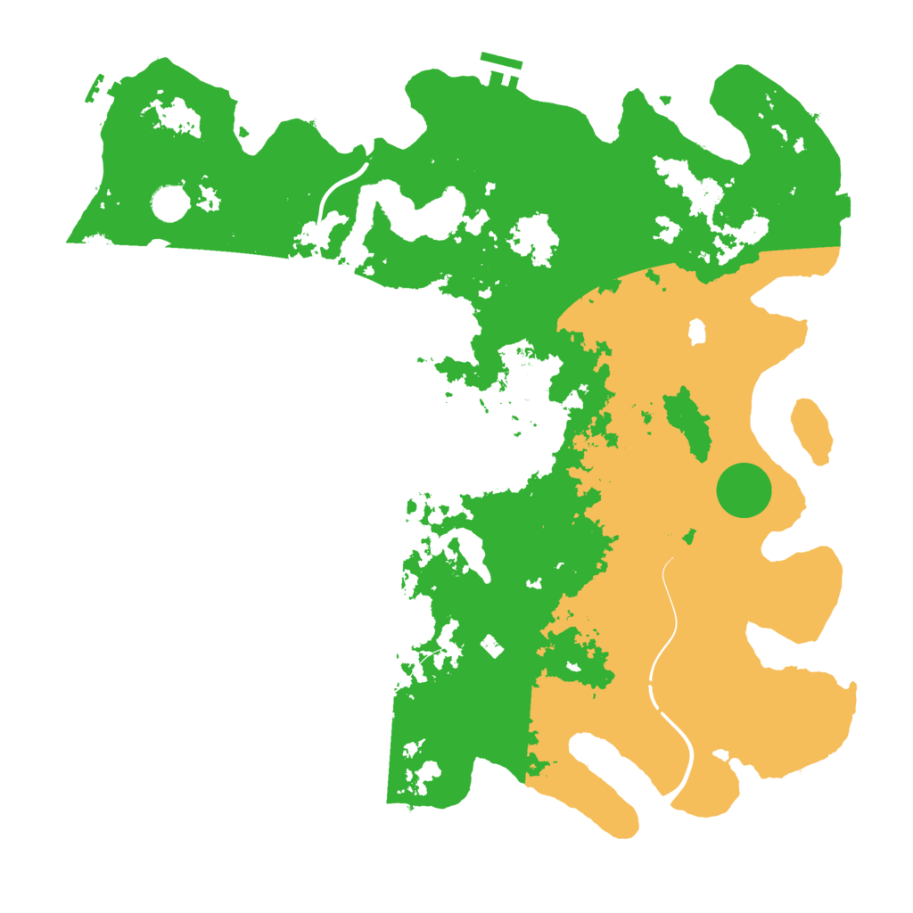 Biome Rust Map: Procedural Map, Size: 4369, Seed: 3423