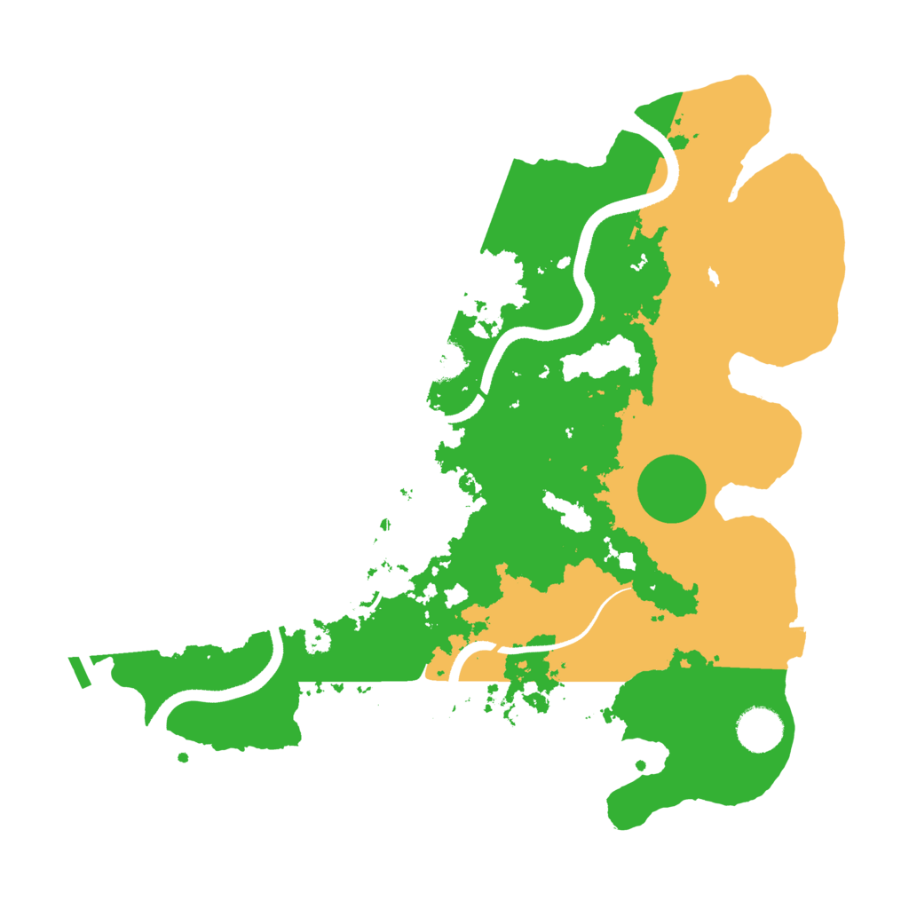 Biome Rust Map: Procedural Map, Size: 3500, Seed: 1300261051
