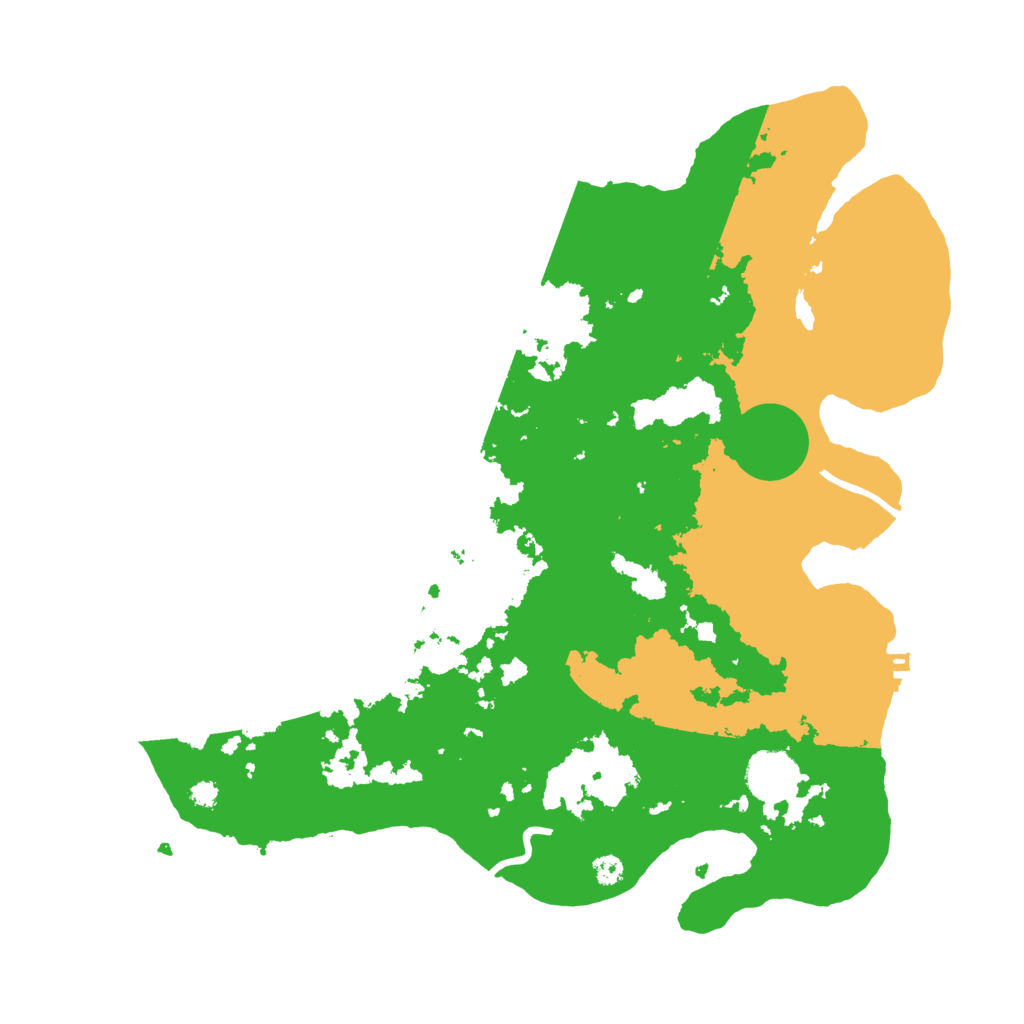 Biome Rust Map: Procedural Map, Size: 3500, Seed: 1300261051