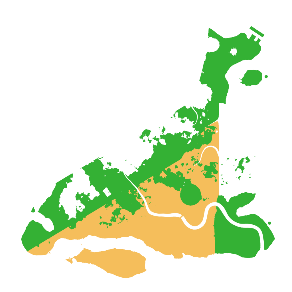 Biome Rust Map: Procedural Map, Size: 3700, Seed: 1864413635