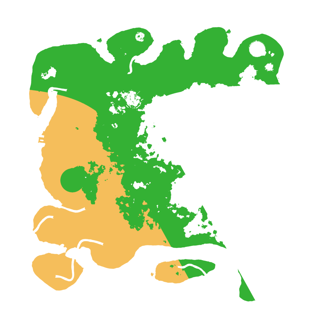 Biome Rust Map: Procedural Map, Size: 3500, Seed: 2374058
