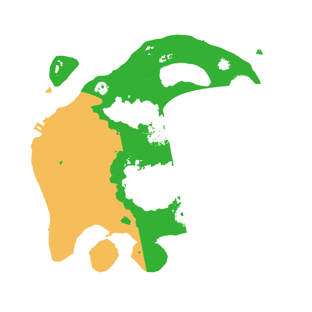 Biome Rust Map: Procedural Map, Size: 2500, Seed: 544696265