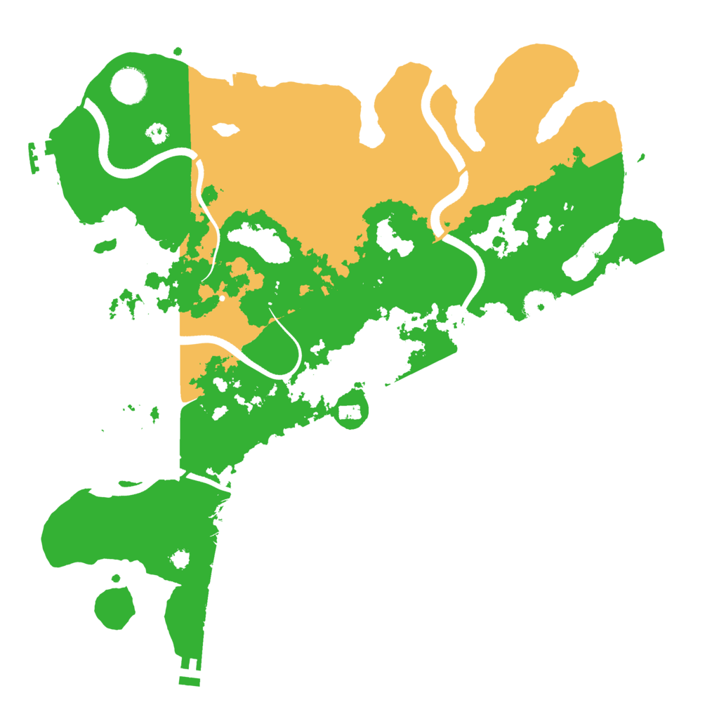 Biome Rust Map: Procedural Map, Size: 3500, Seed: 906408300