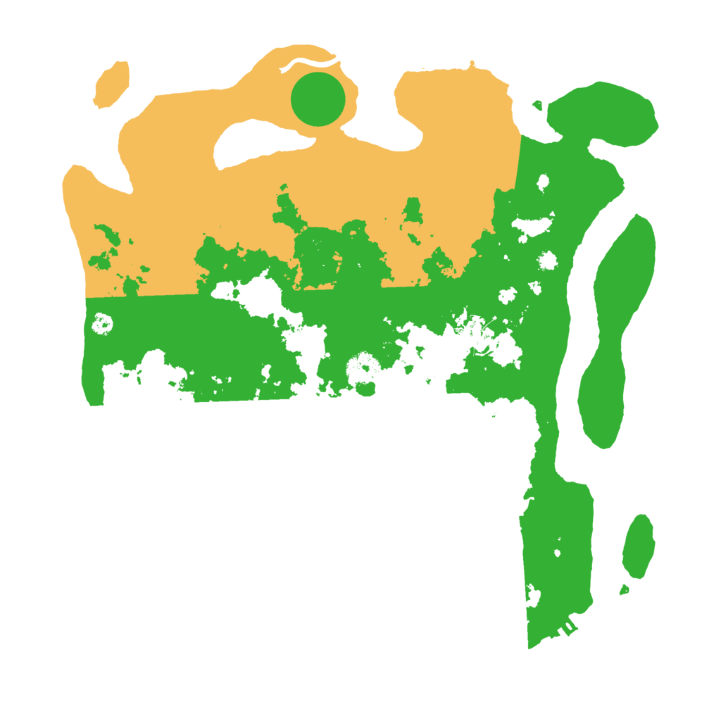 Biome Rust Map: Procedural Map, Size: 3500, Seed: 598895118