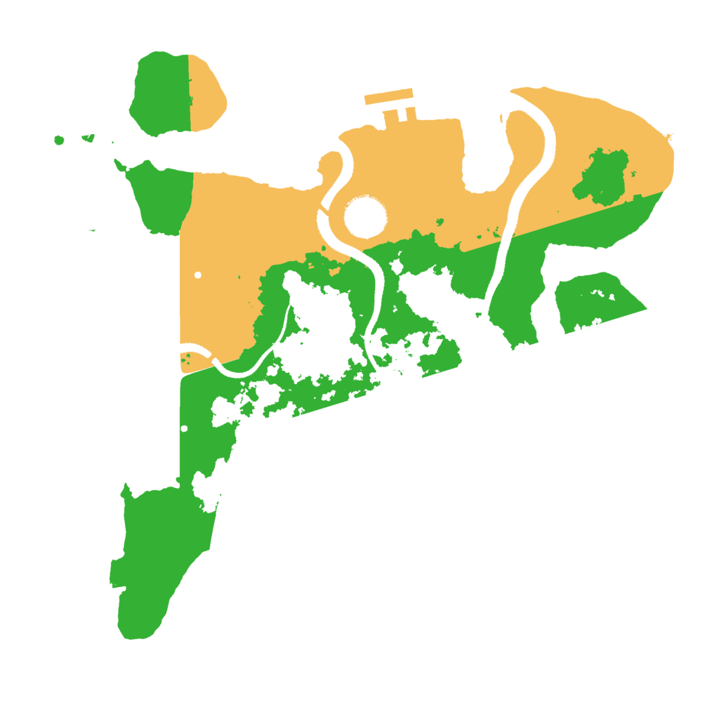 Biome Rust Map: Procedural Map, Size: 3000, Seed: 732971386