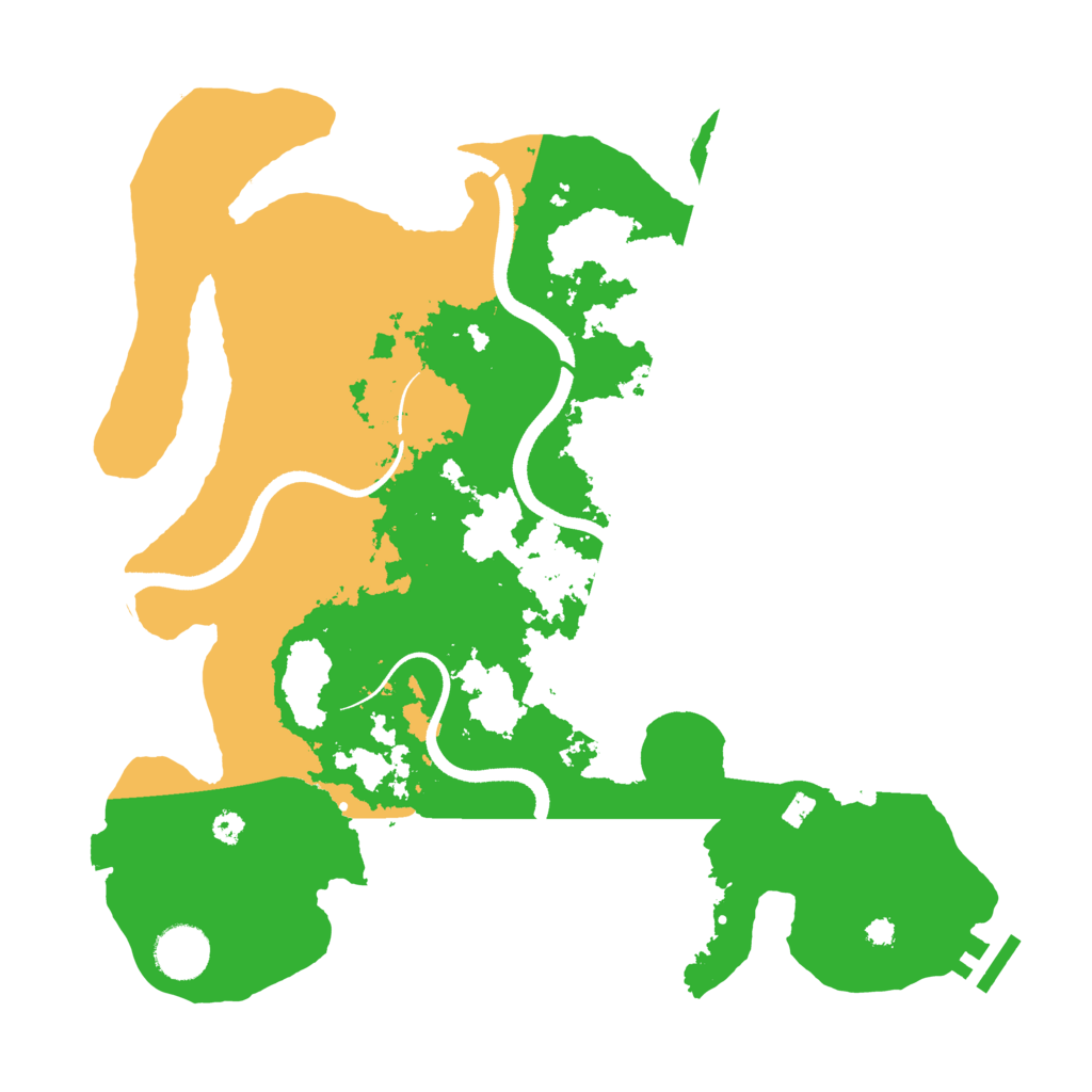 Biome Rust Map: Procedural Map, Size: 3500, Seed: 780743001