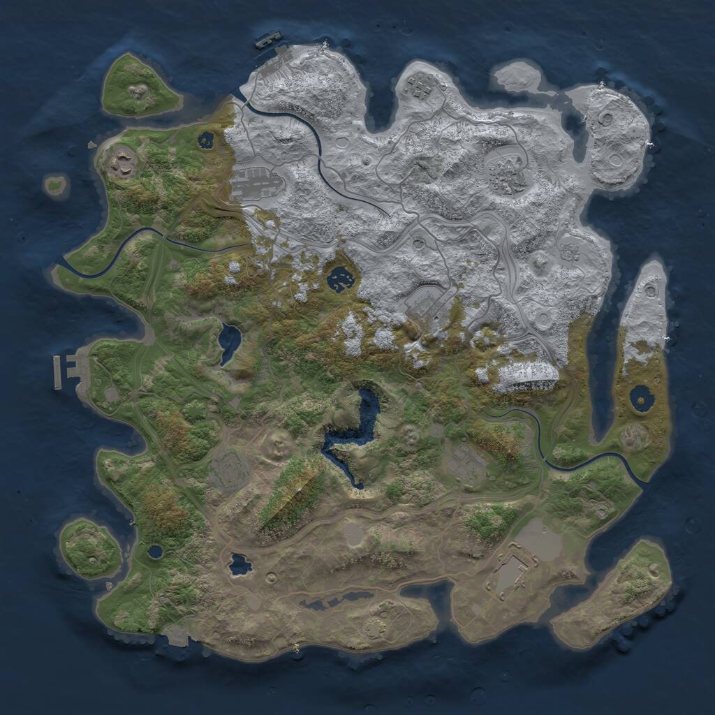 Rust Map: Procedural Map, Size: 4250, Seed: 5400831, 15 Monuments