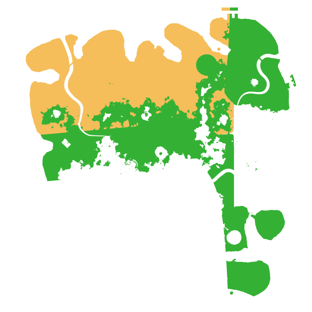 Biome Rust Map: Procedural Map, Size: 3900, Seed: 41110163