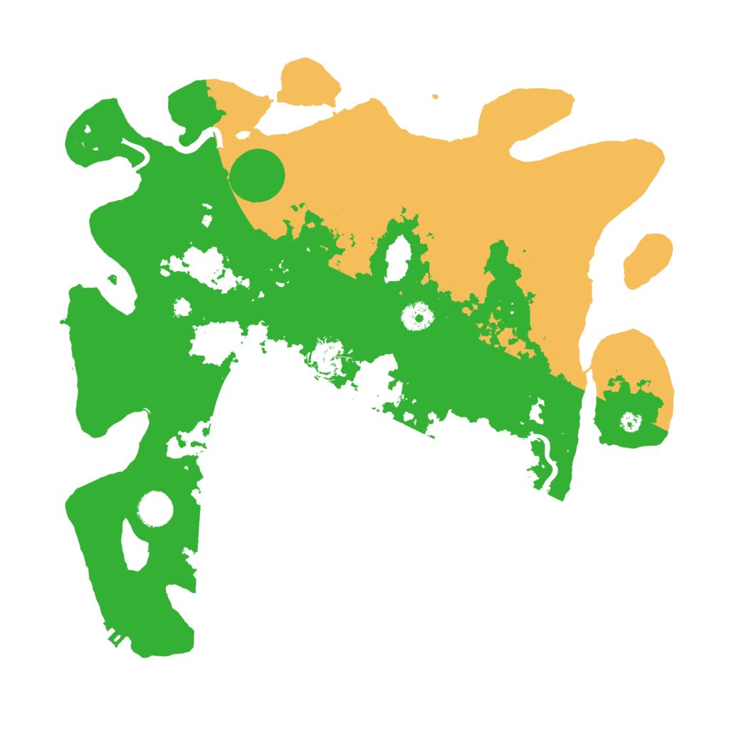 Biome Rust Map: Procedural Map, Size: 3650, Seed: 19020151