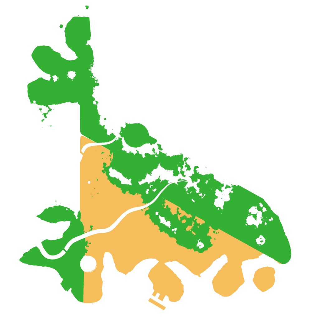 Biome Rust Map: Procedural Map, Size: 3500, Seed: 1599576