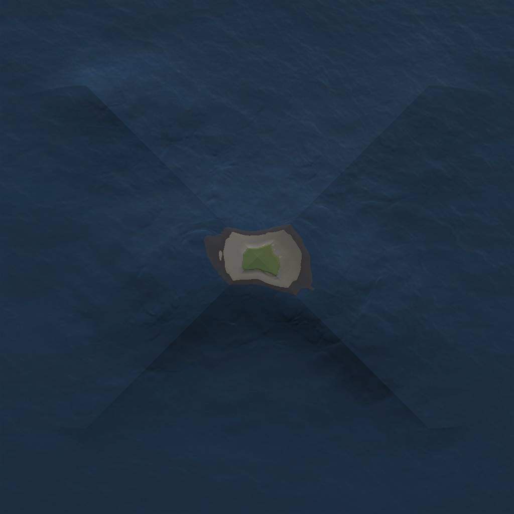 Rust Map: Barren, Size: 1000, Seed: 2040243026, 2 Monuments