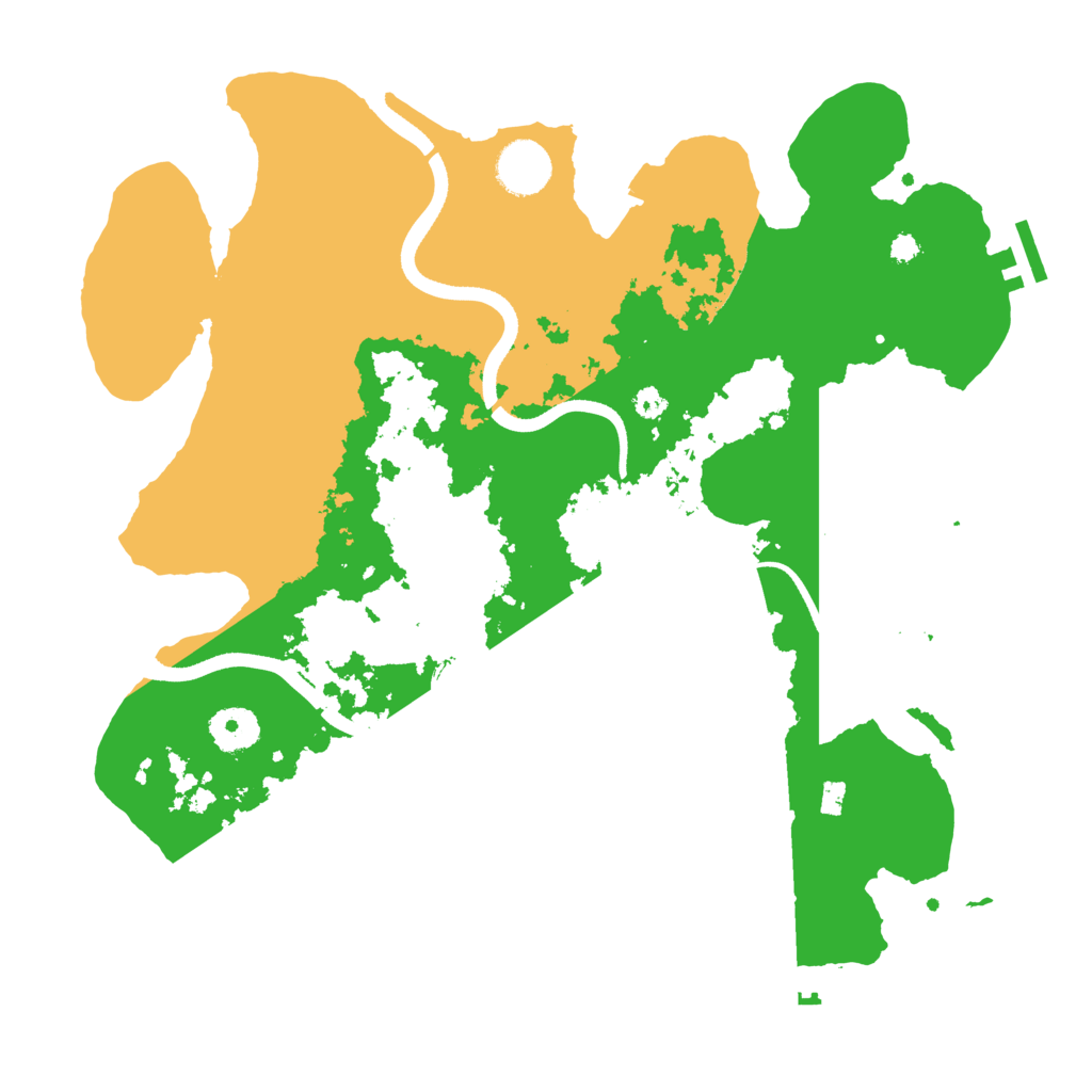 Biome Rust Map: Procedural Map, Size: 3500, Seed: 668835088