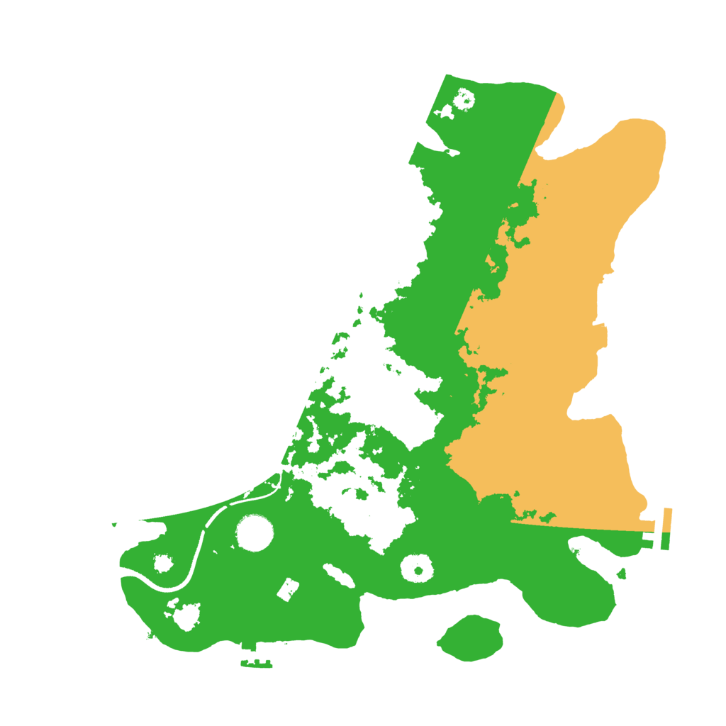 Biome Rust Map: Procedural Map, Size: 3500, Seed: 87614988