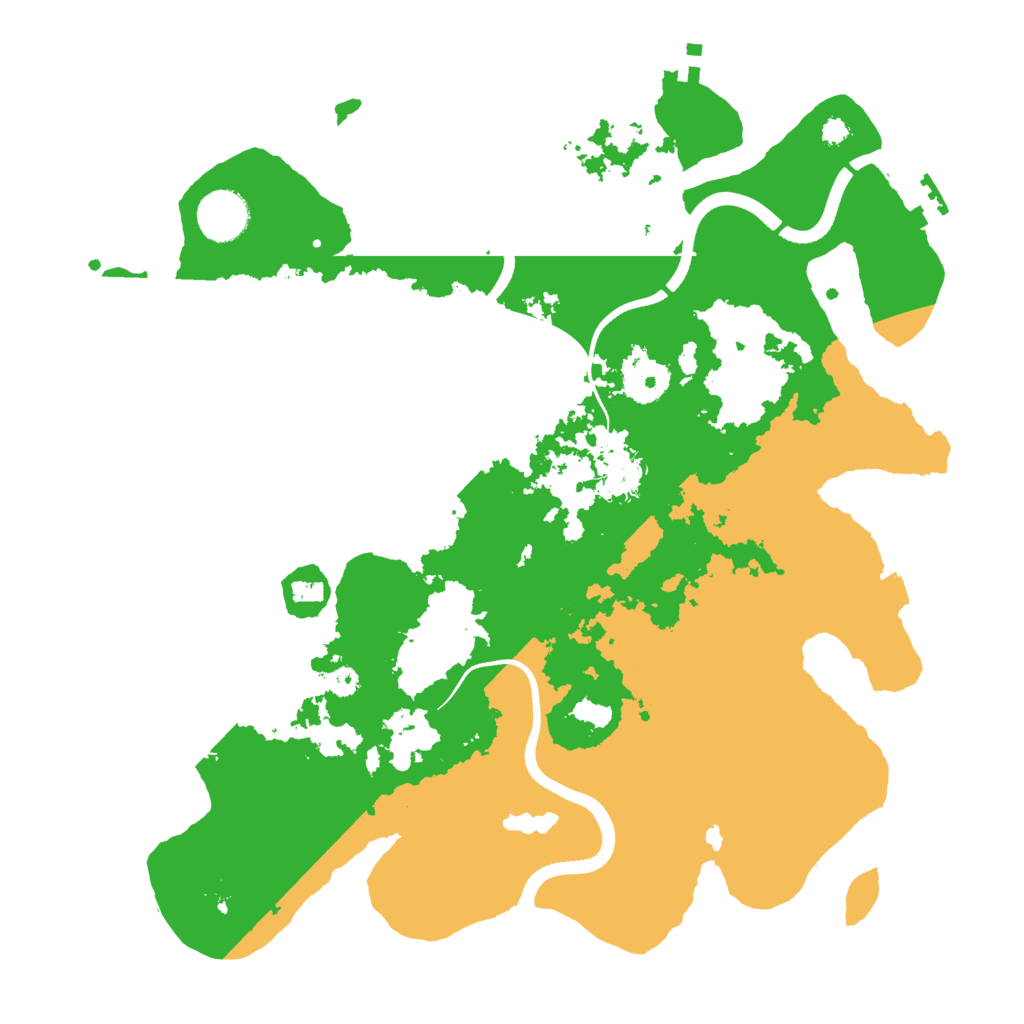Biome Rust Map: Procedural Map, Size: 3500, Seed: 763064139