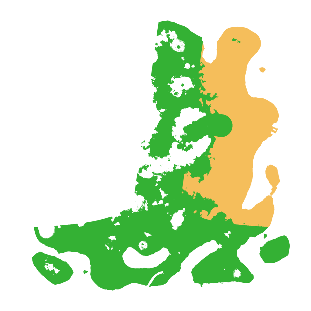 Biome Rust Map: Procedural Map, Size: 3600, Seed: 4745484