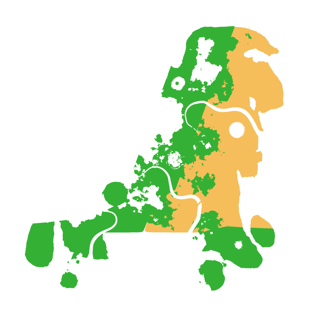 Biome Rust Map: Procedural Map, Size: 3500, Seed: 20230623